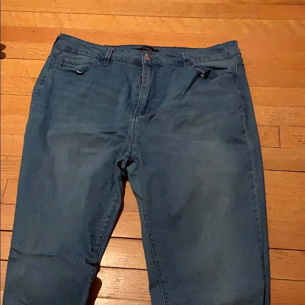 plain blue jean